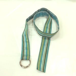 Aeropostale Reversible Fabric Belt w/ Silver Loops